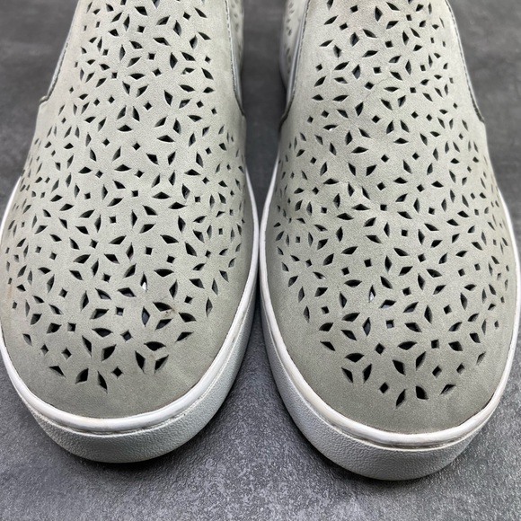 Vionic MIDI Perf Women Shoes Gray 8.5M Perforated Leather Slip On Casual Loafers - Picture 4 of 16
